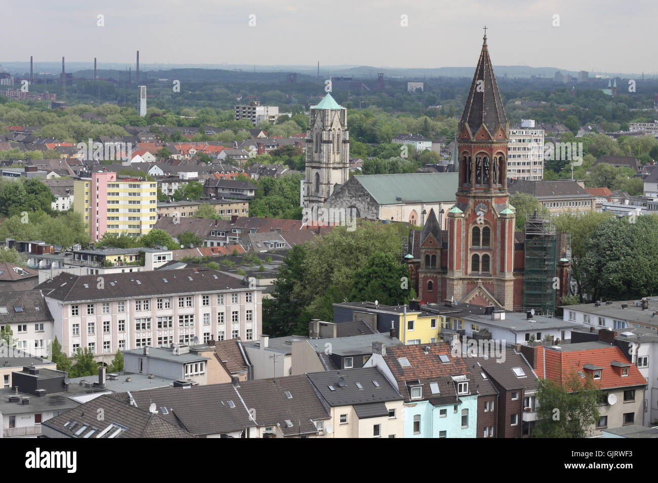 Kirche-Stadt Stockfoto Kirche-Stadt Stockfoto
