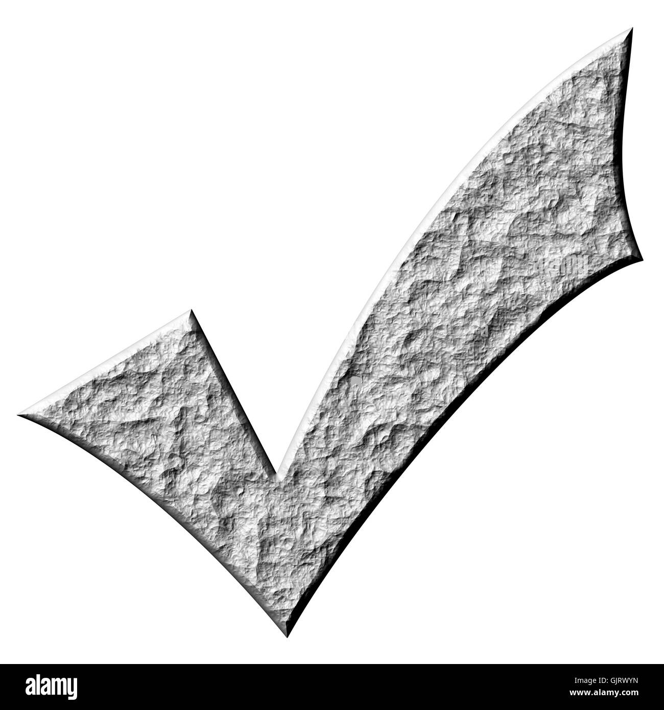 OK Mark Zeichen Stockfoto