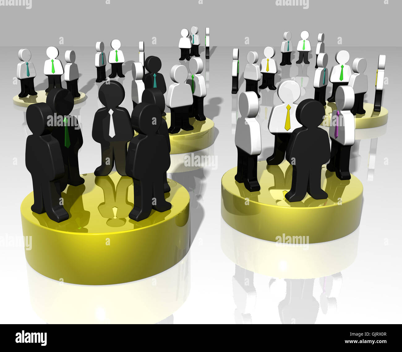 geschäftlichen Verkehr beschäftigen Geschäftsvorfall Stockfoto