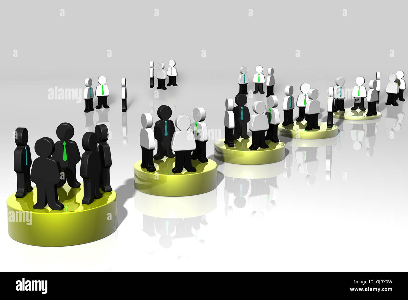 geschäftlichen Verkehr beschäftigen Geschäftsvorfall Stockfoto