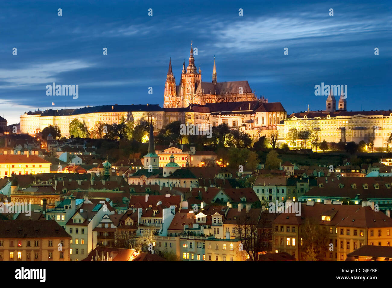 schöne blaue Turm Stockfoto