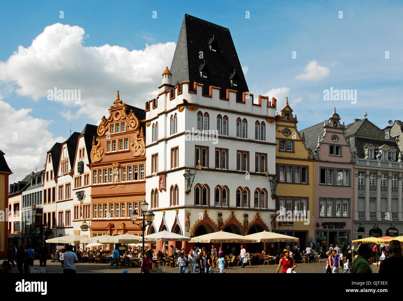 Primärmarkt Haus beherbergt Stockfoto