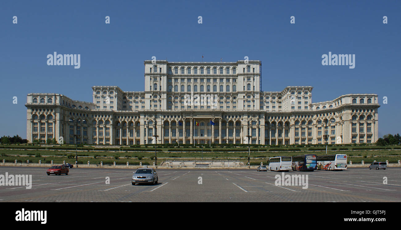 Palast des Parlaments - Bukarest Stockfoto