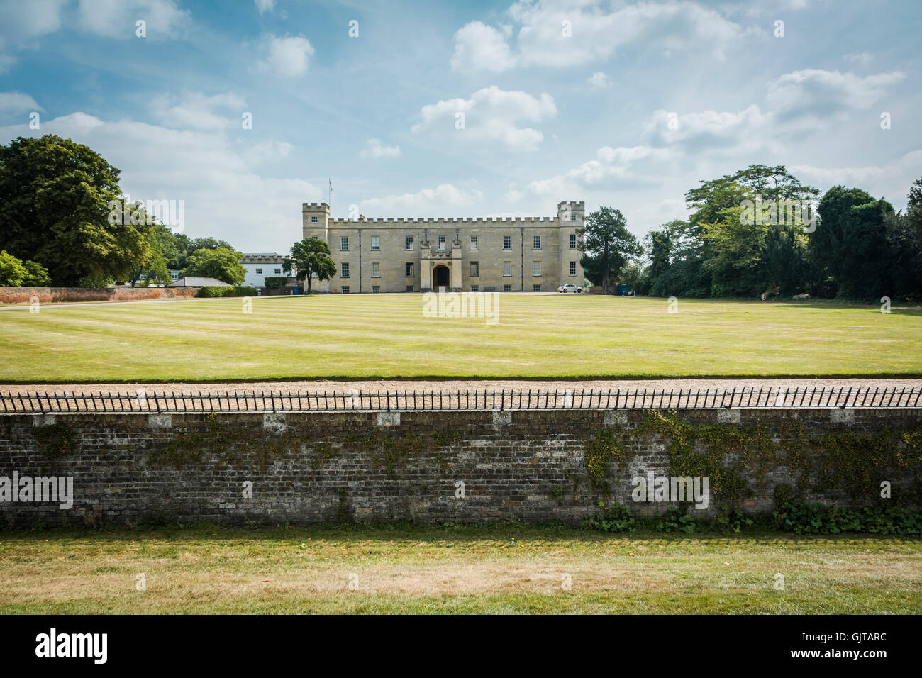 Die Vorderseite des Syon House, Syon Park, Hounslow, England, UK Stockfoto