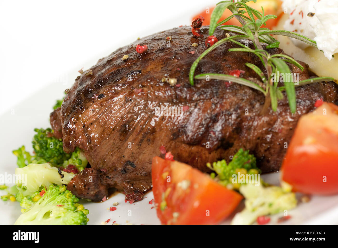 Rump Steak Filet mignon Stockfoto