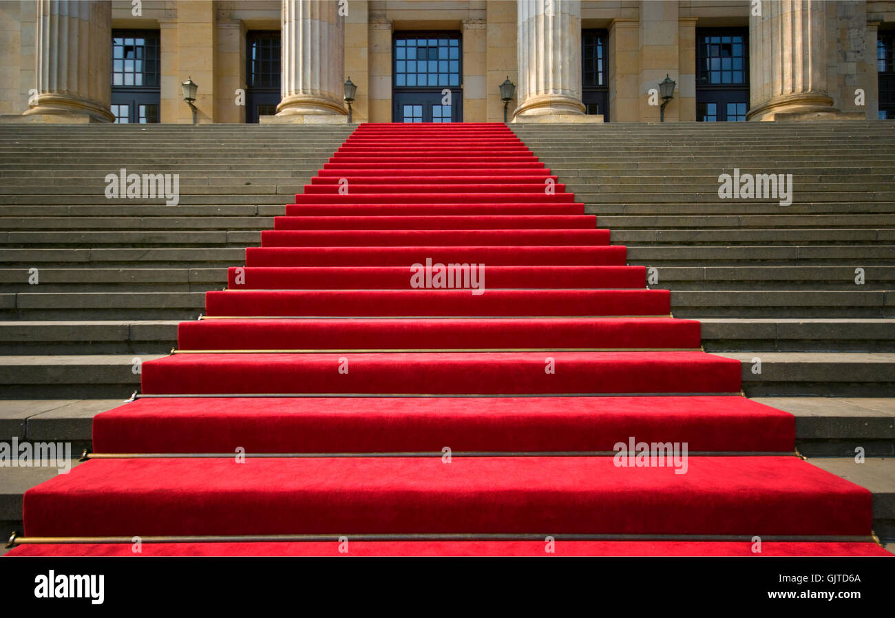 roten Teppich Gendarmenmarkt berlin Stockfoto