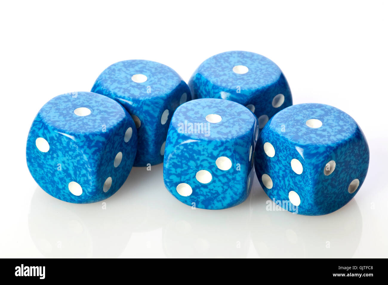 blaue Spiele zählen Stockfoto