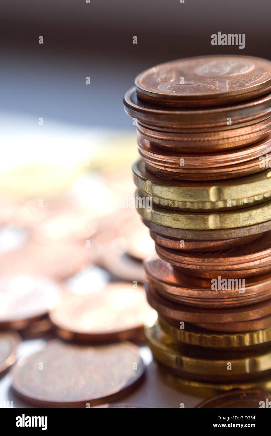 Wer nicht über die 1 Euro ehrt Stockfoto