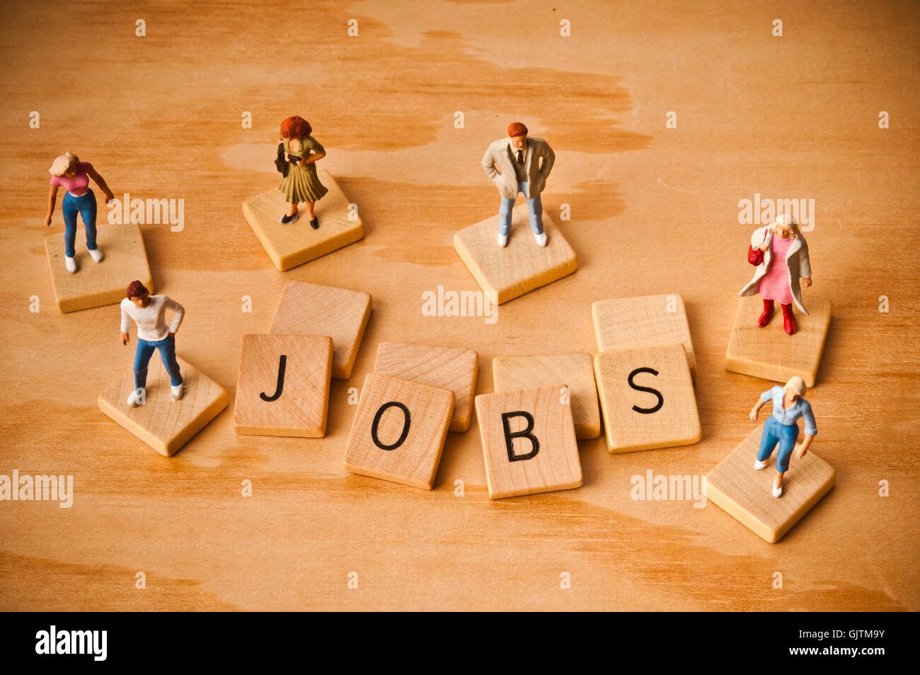 Arbeitssuche und Arbeitslosigkeit Konzept Stockfoto