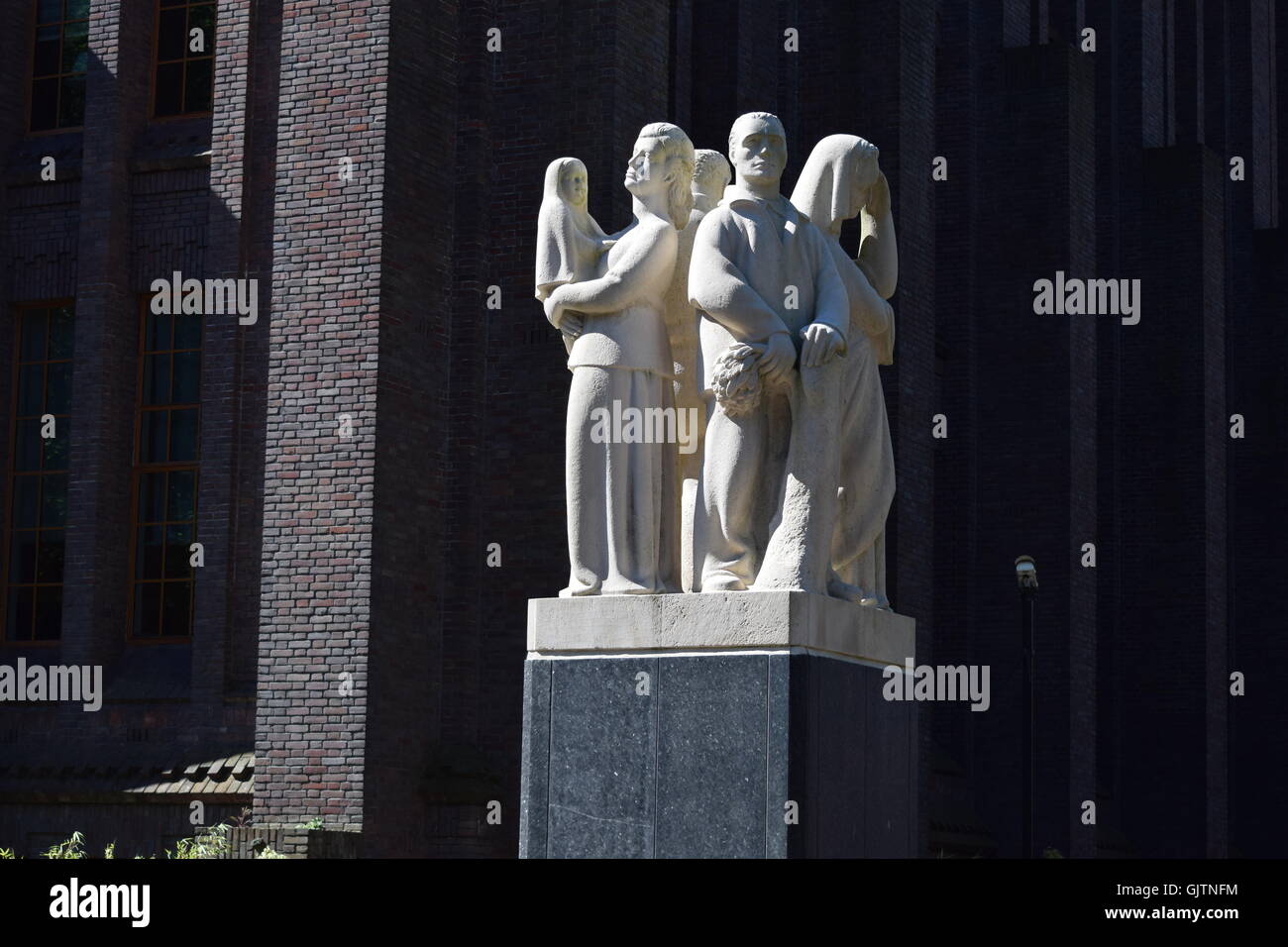 Denkmal in Utrecht für die Eisenbahner, die im 2. Weltkrieg ums Leben kamen Stockfoto