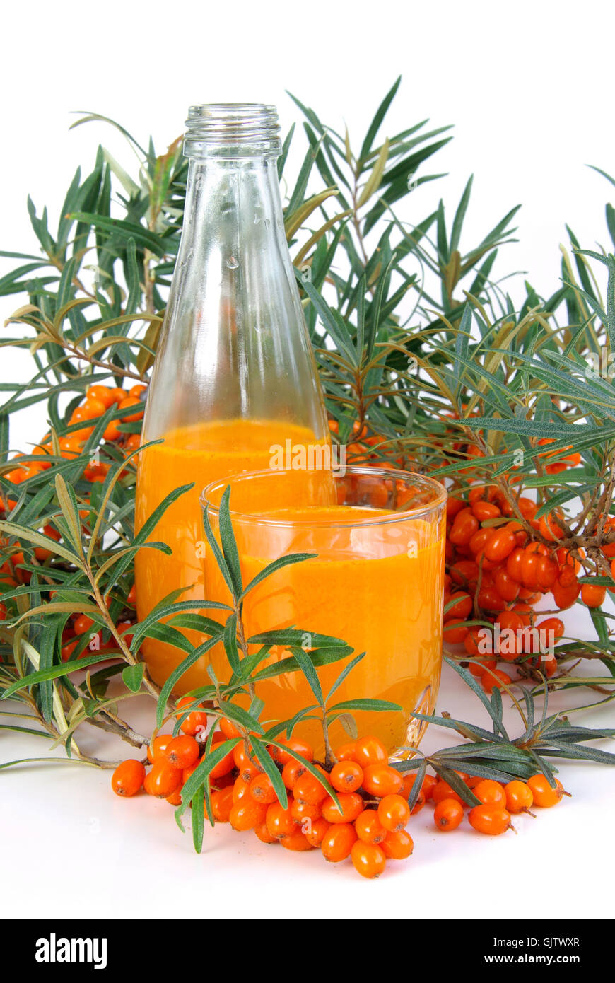 Orange Fruchtsaft Stockfoto