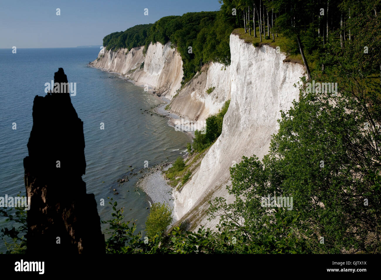 Kreidekuste Auf Rügen Stockfoto