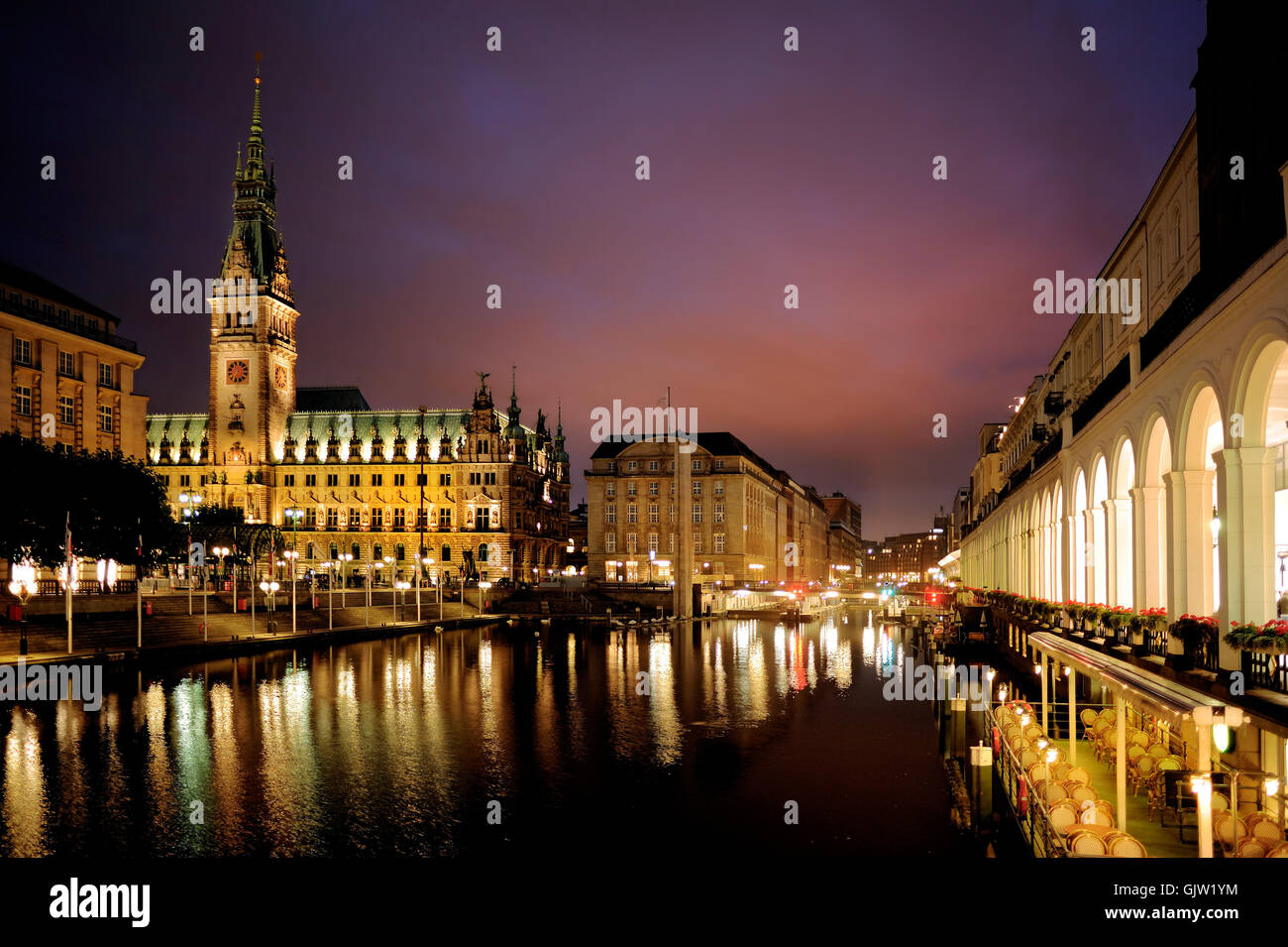 Rathaus Hansestadt Hamburg Stockfoto