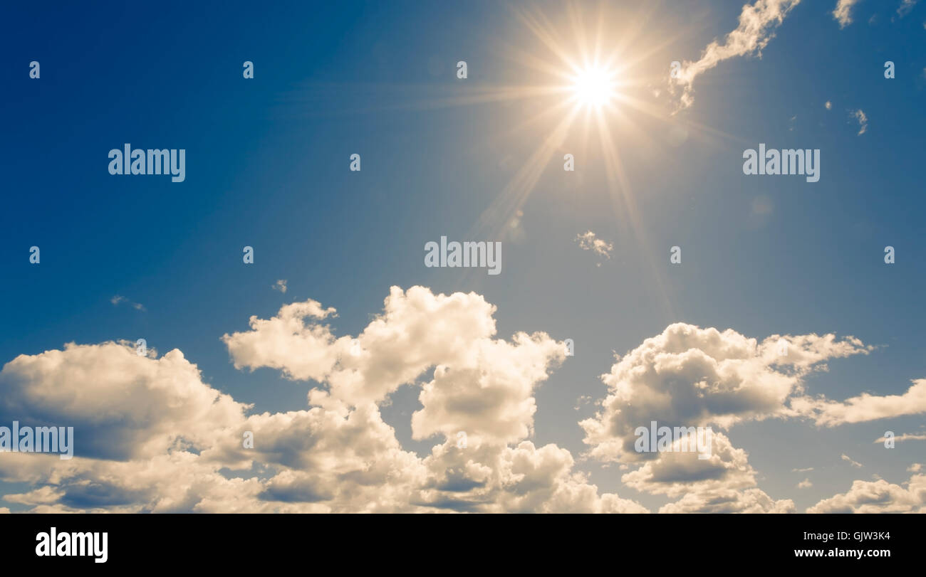 blaue Wolken firmament Stockfoto