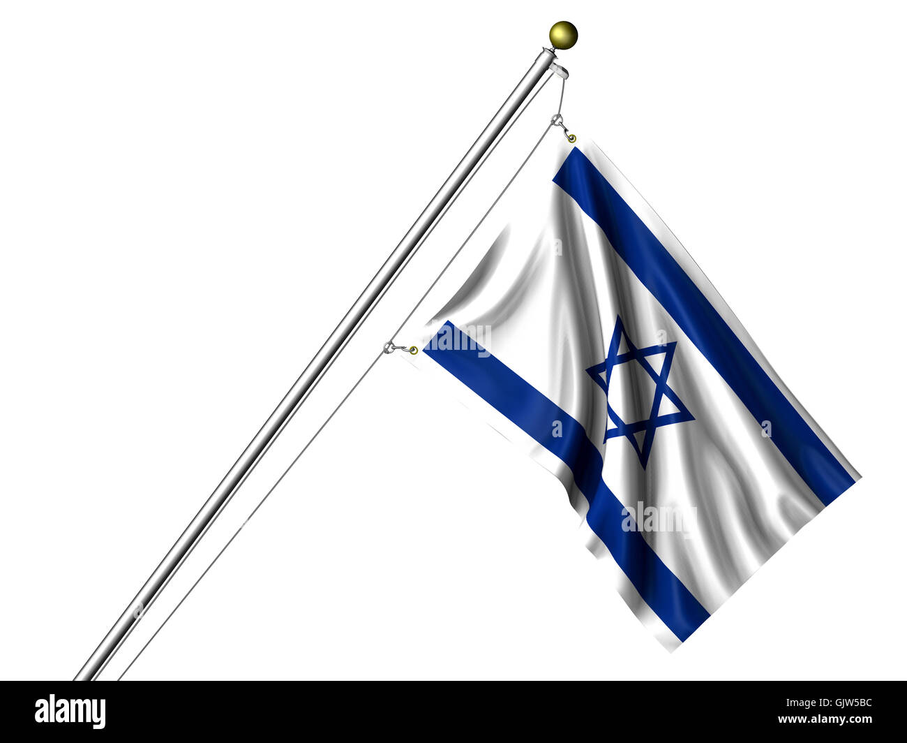 isolierte Asien Fahne Stockfoto