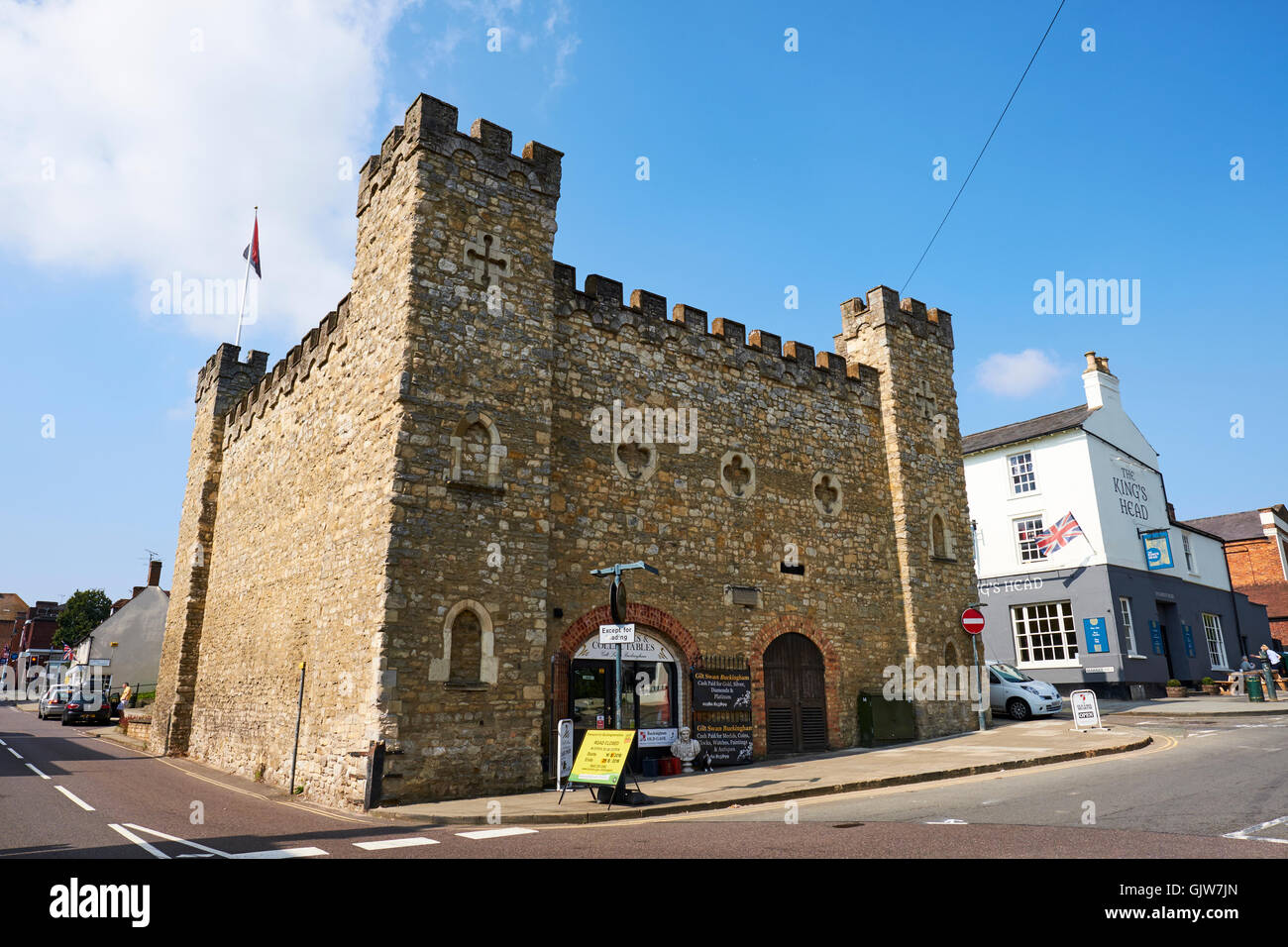 Alten County Gefängnis gebaut im Jahre 1748 jetzt Museum Markt Hill Buckingham Buckinghamshire UK Stockfoto