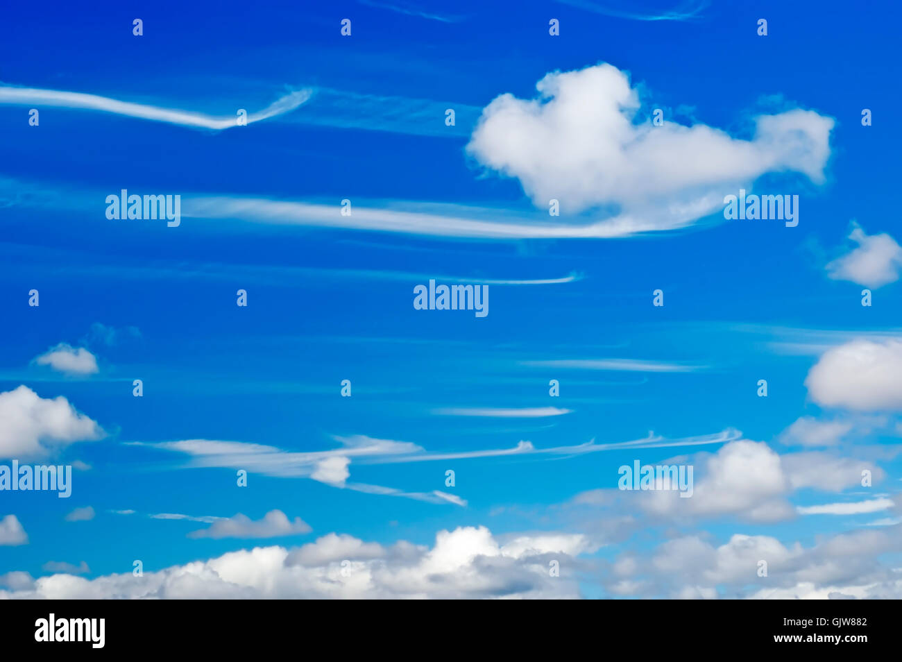 blaue Wolken firmament Stockfoto