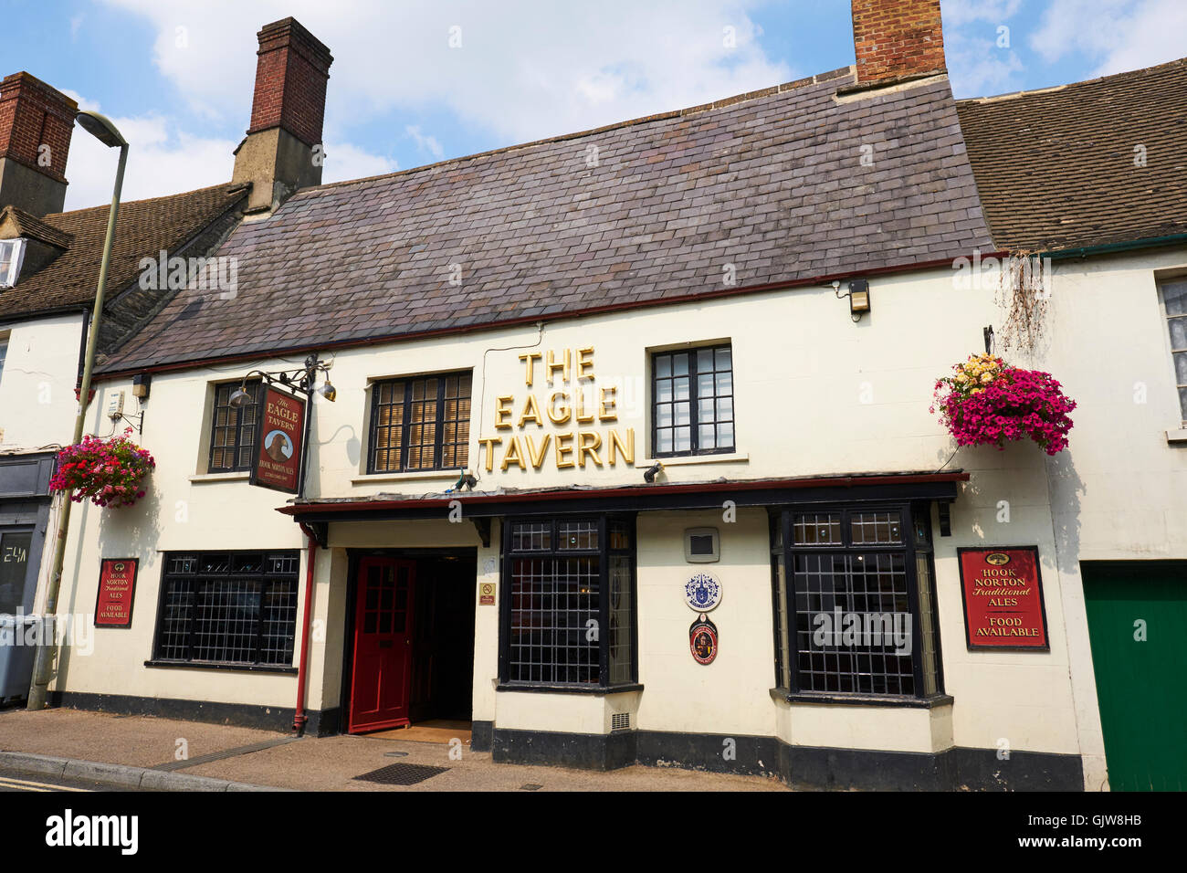 Die Eagle Tavern Mais Straße Witney Oxfordshire UK Stockfoto