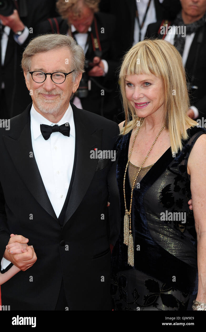 69. Cannes Film Festival - "The BFG" (Le Bon Gros Geant - Le BGG) - Premiere mit: Steven Spielberg, Cate Kapshaw wo: Cannes, Frankreich bei: Kredit-14. Mai 2016: IPA/WENN.com ** nur verfügbar für die Veröffentlichung in UK, USA, Deutschland, Österreich, richtet Stockfoto