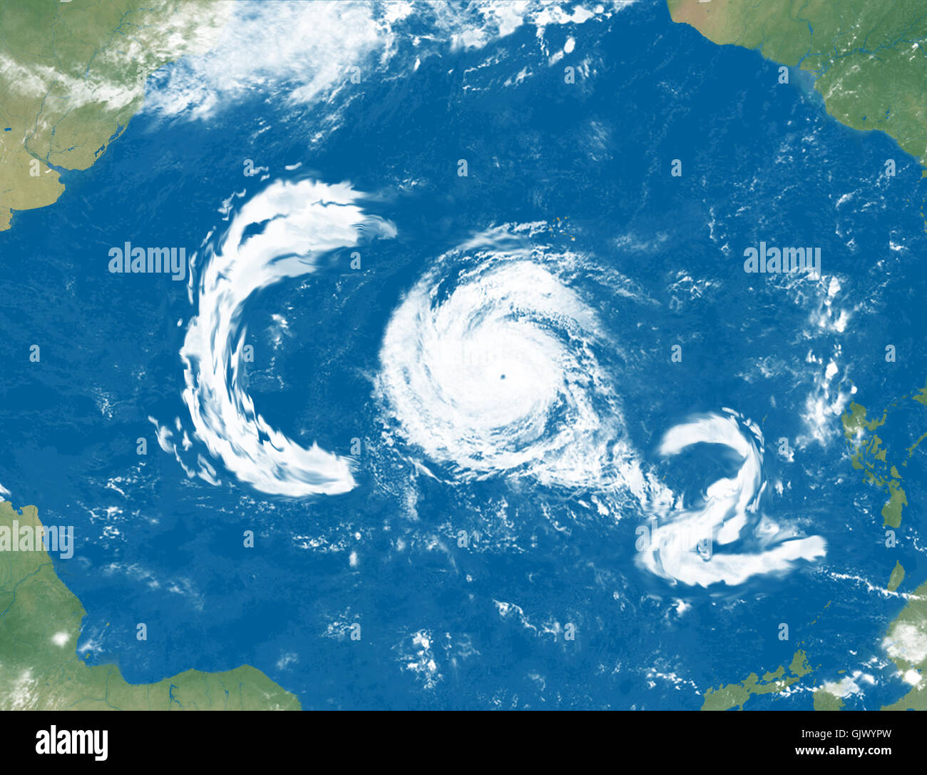 Ambiente-Klima-Treibhauseffekt Stockfoto