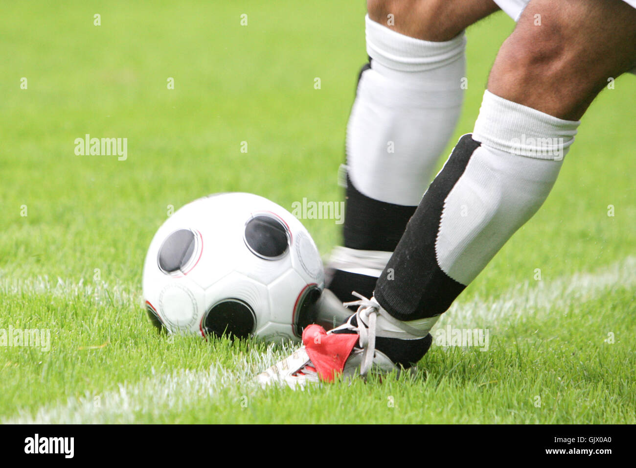 schießen Sie den ball Stockfoto