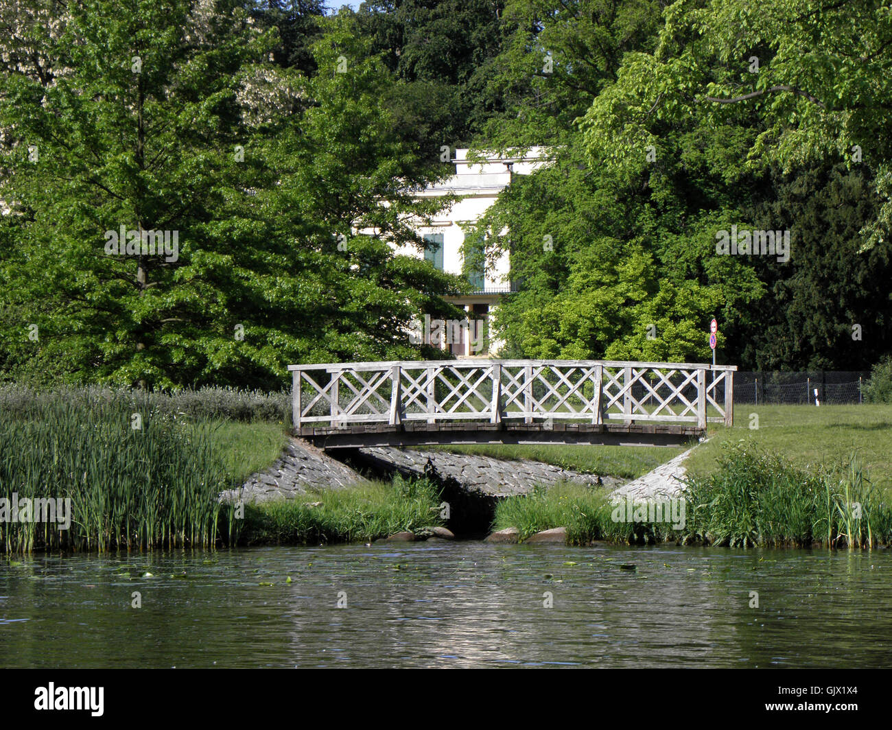 Schinkel-Brücke am Jagdschloss glienicke Stockfoto