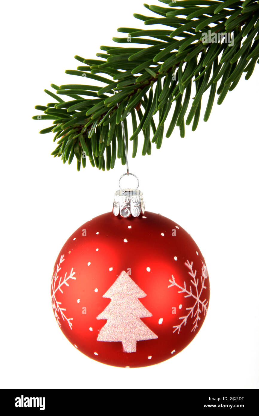 Yule Weihnachten Dekoration Christbaumkugel Stockfoto