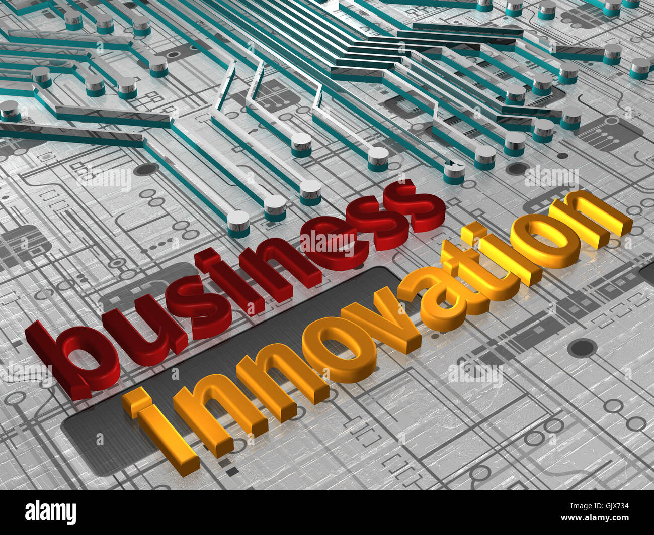 Business Innovation - 3d Stockfoto