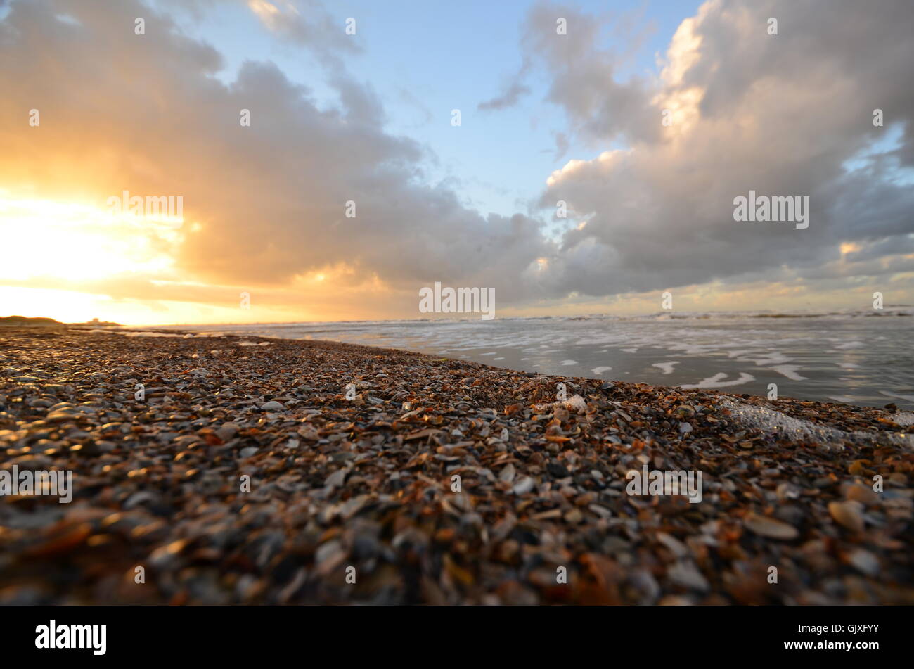 Am Strand von Norderney in Deutschland Stockfoto