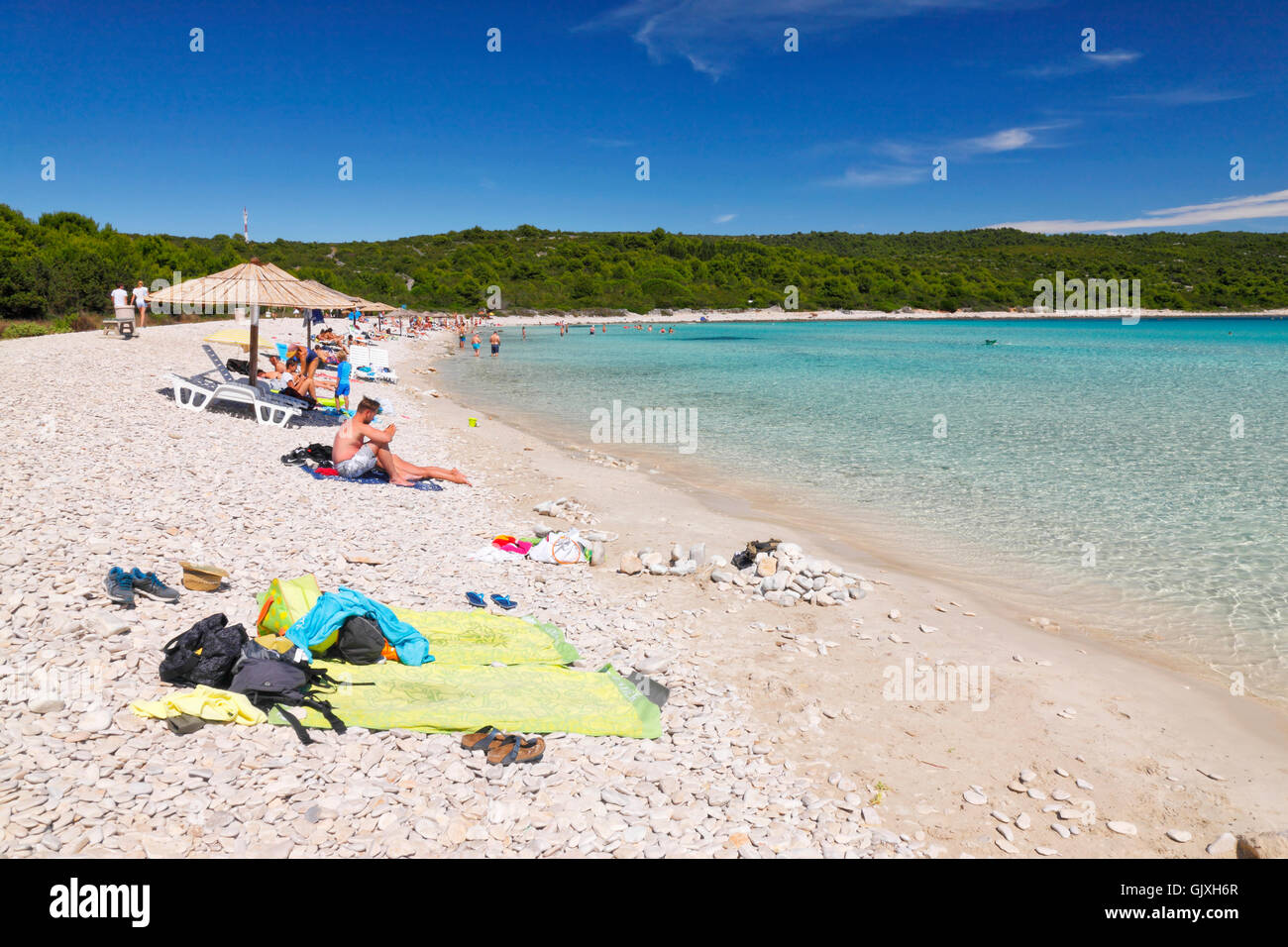Sakarun Strand Insel Dugi Otok Stockfotografie Alamy
