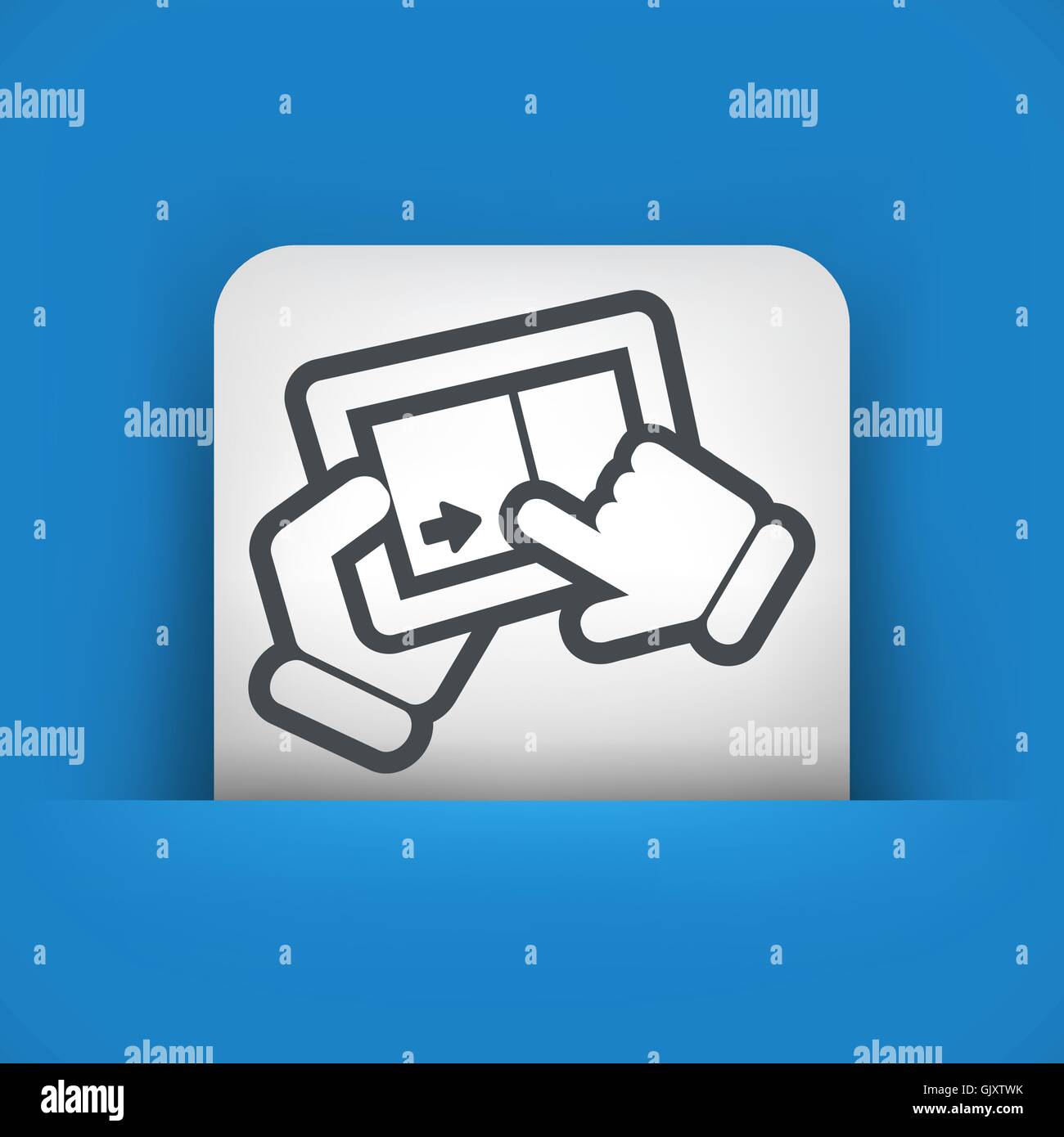 Slide-Touch-screen Stock Vektor