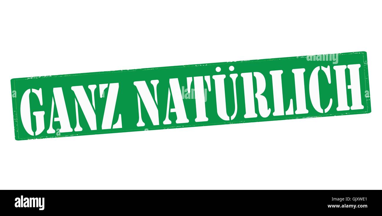 Ganz natürlich Stock Vektor