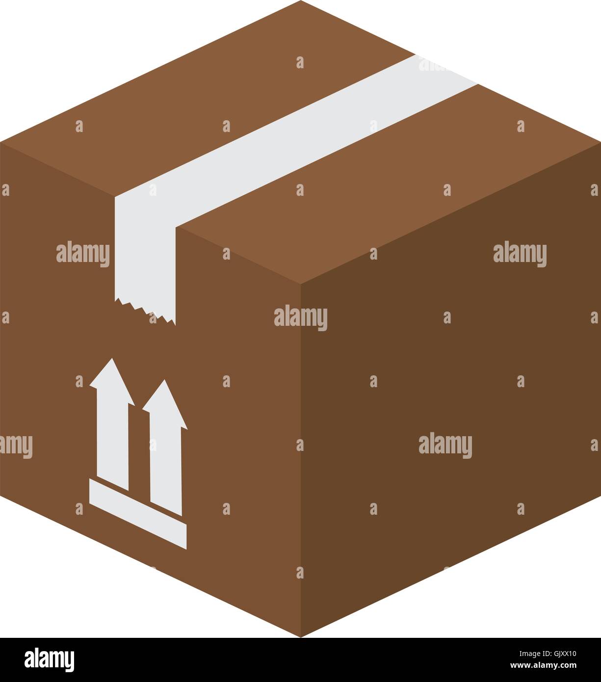Paket oben Stock Vektor
