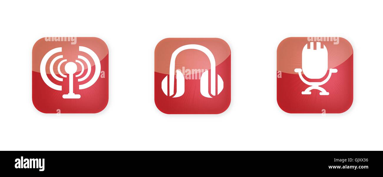 Radio-Symbole Stock Vektor