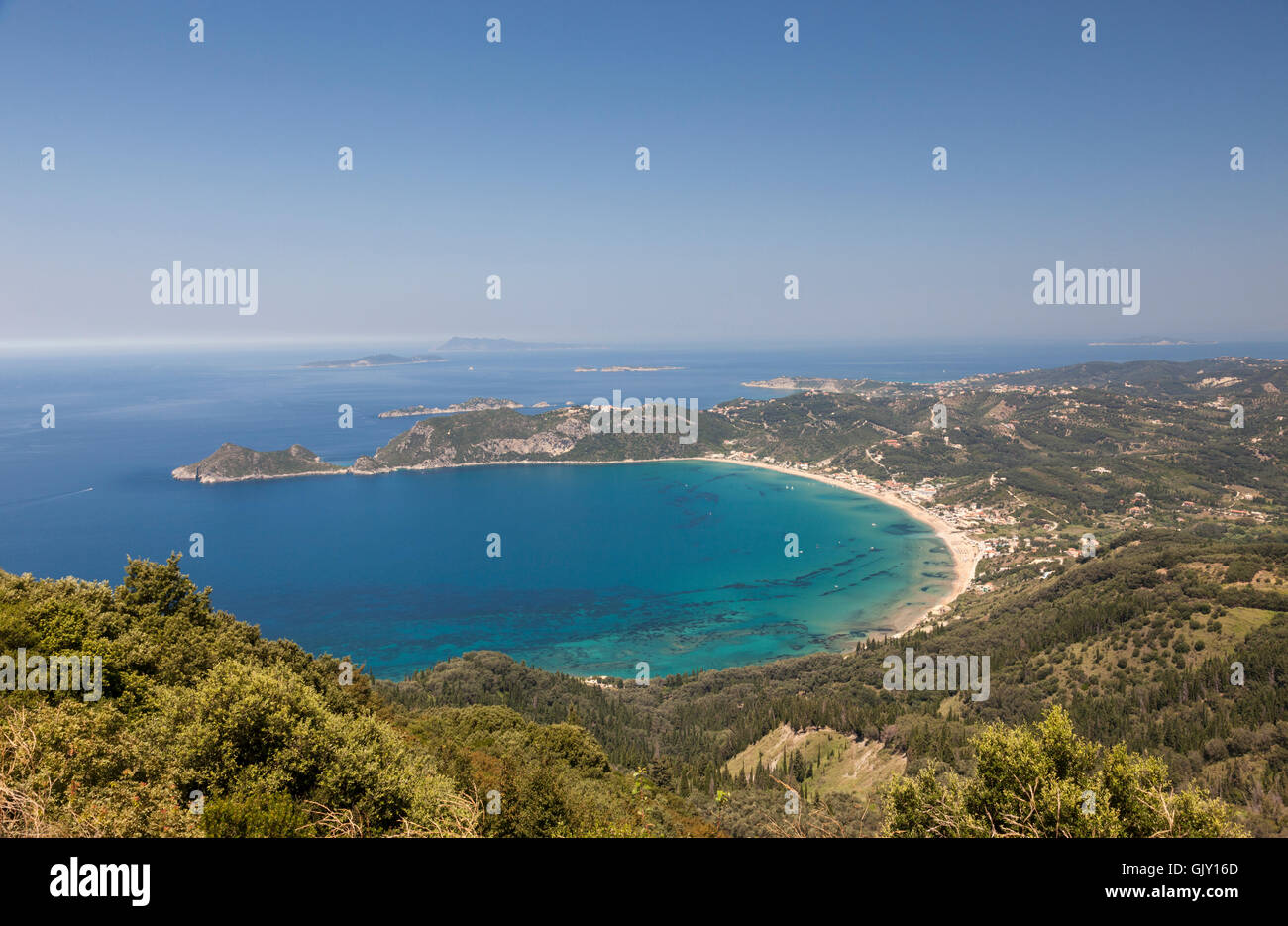 Agios Georgios, Korfu, Ionische Insel, Griechische Inseln, Griechenland Stockfoto