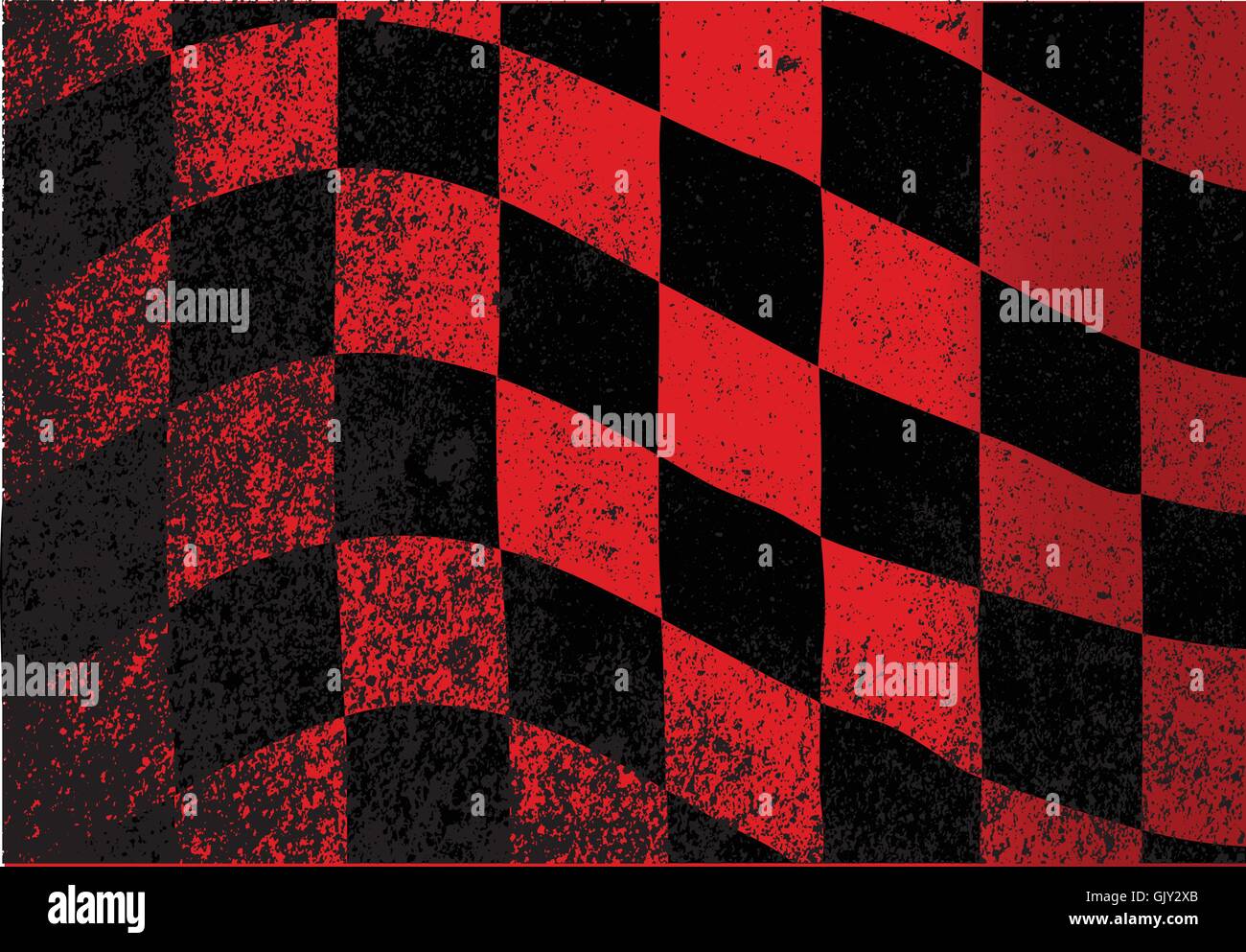 Schmutzige Zielflagge Stock Vektor