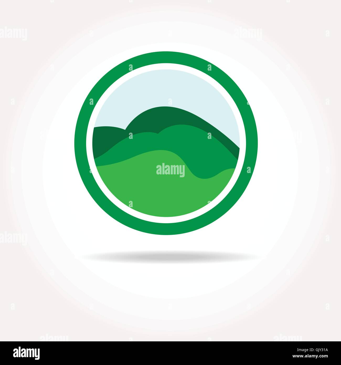 Gesunde Natur landwirtschaftliche logo Stock Vektor