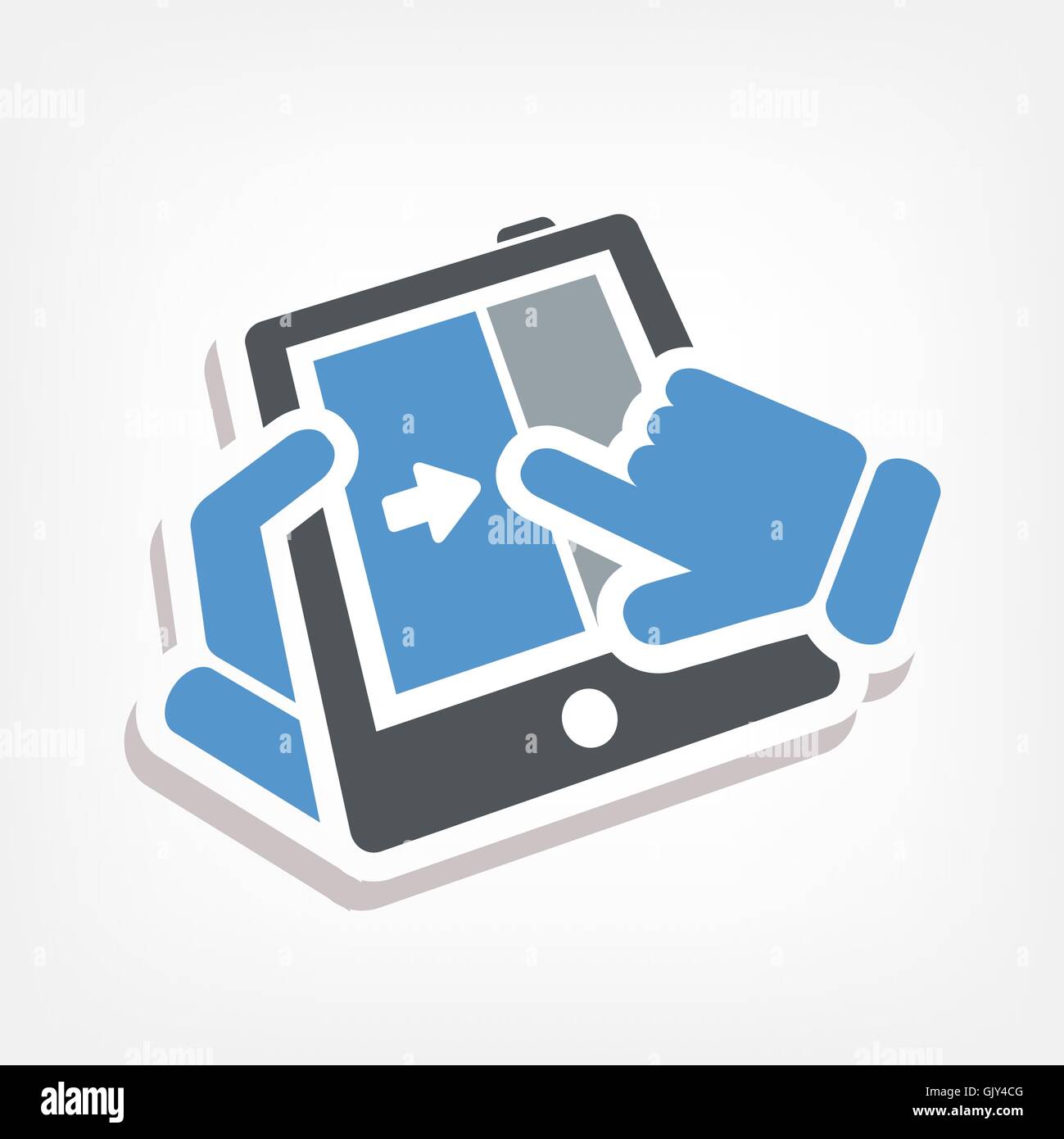 Folie touchscreen Stock Vektor