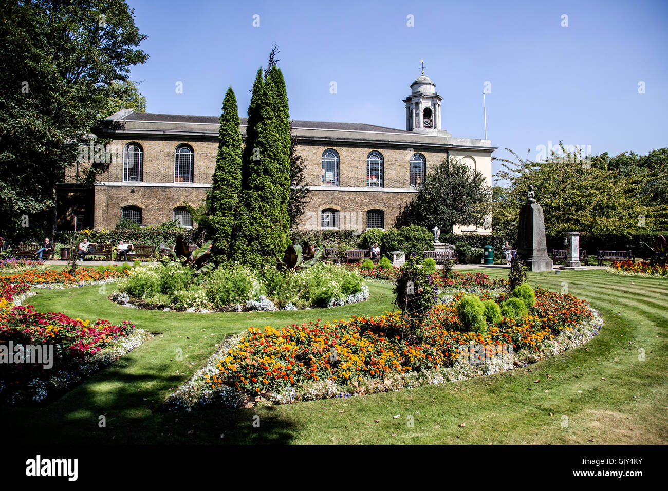 St. Johns Wood Kirche Gardens London UK Stockfoto