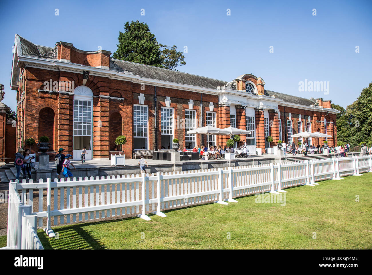 Die Orangerie Cafe Kensington Palace-London-UK Stockfoto