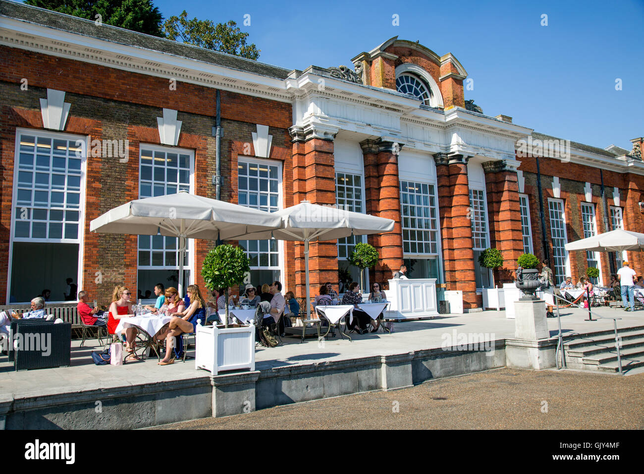 Die Orangerie Cafe Kensington Palace-London-UK Stockfoto