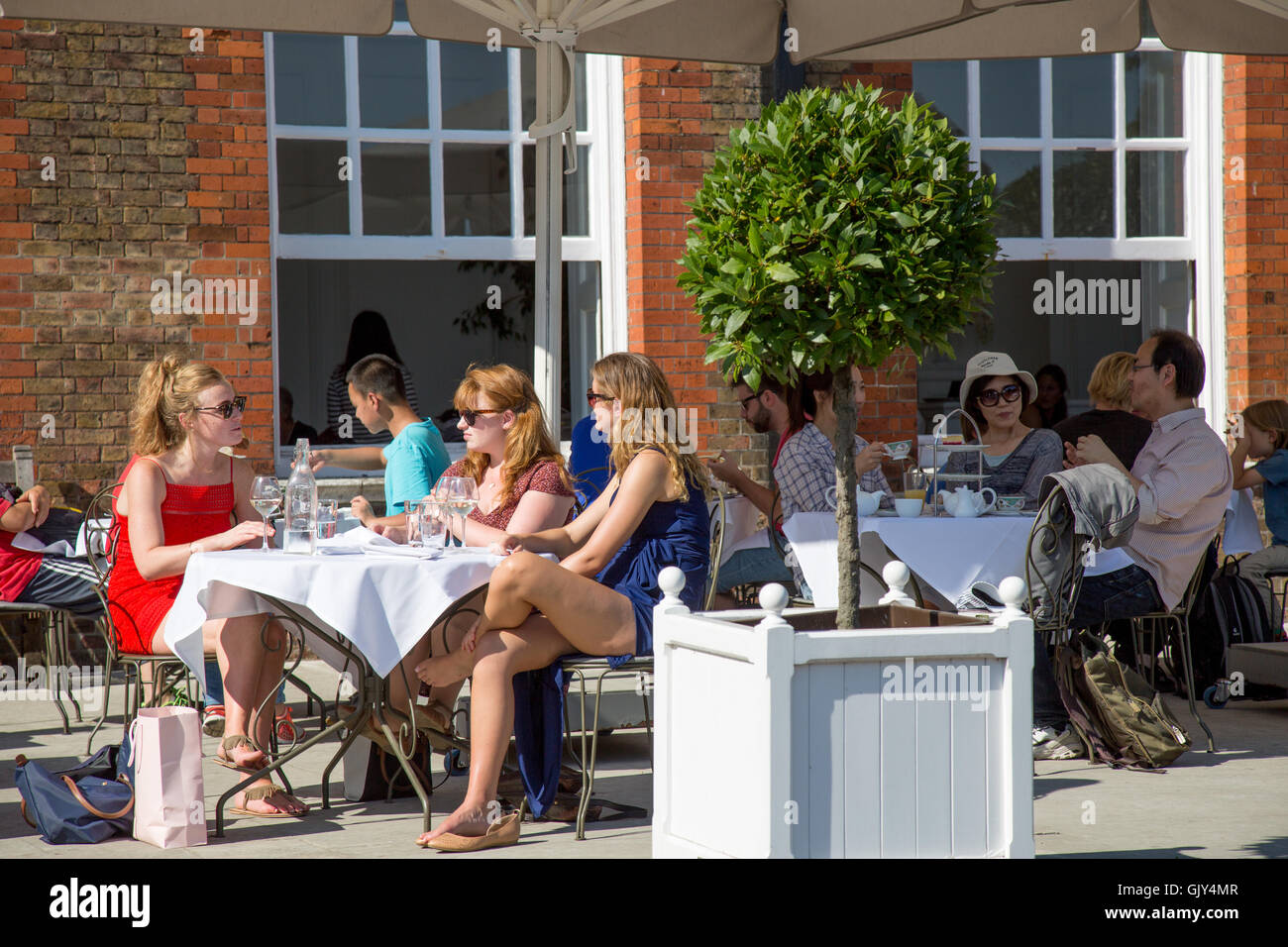 Die Orangerie Cafe Kensington Palace-London-UK Stockfoto