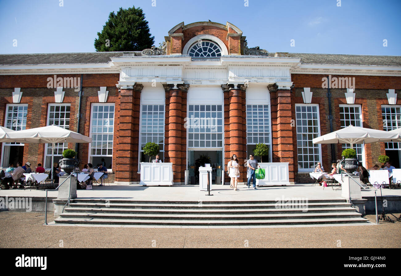 Die Orangerie Cafe Kensington Palace-London-UK Stockfoto