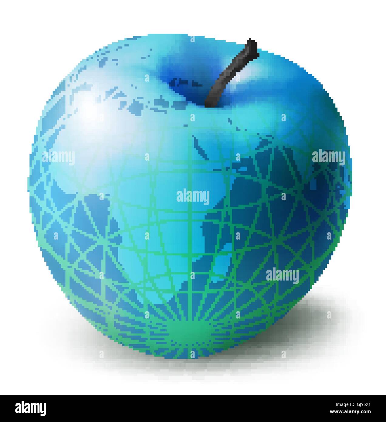 dekorative Apfel Stock Vektor