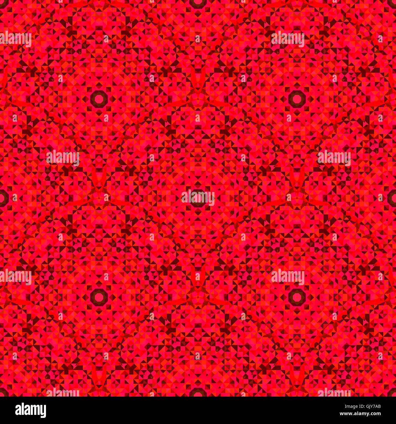 Abstrakte nahtlose roten geometrischen Vektor-Muster Stock Vektor