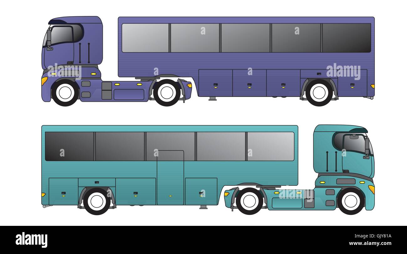 Bus anhaenger -Fotos und -Bildmaterial in hoher Auflösung – Alamy