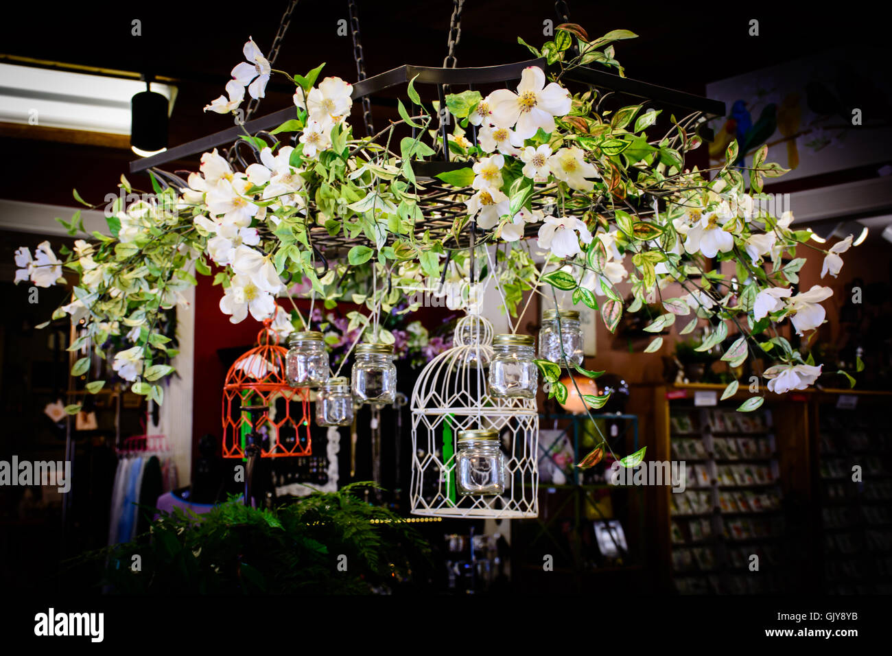 Diese schönen Blumenschmuck macht jeder fühlt sich gut. Stockfoto