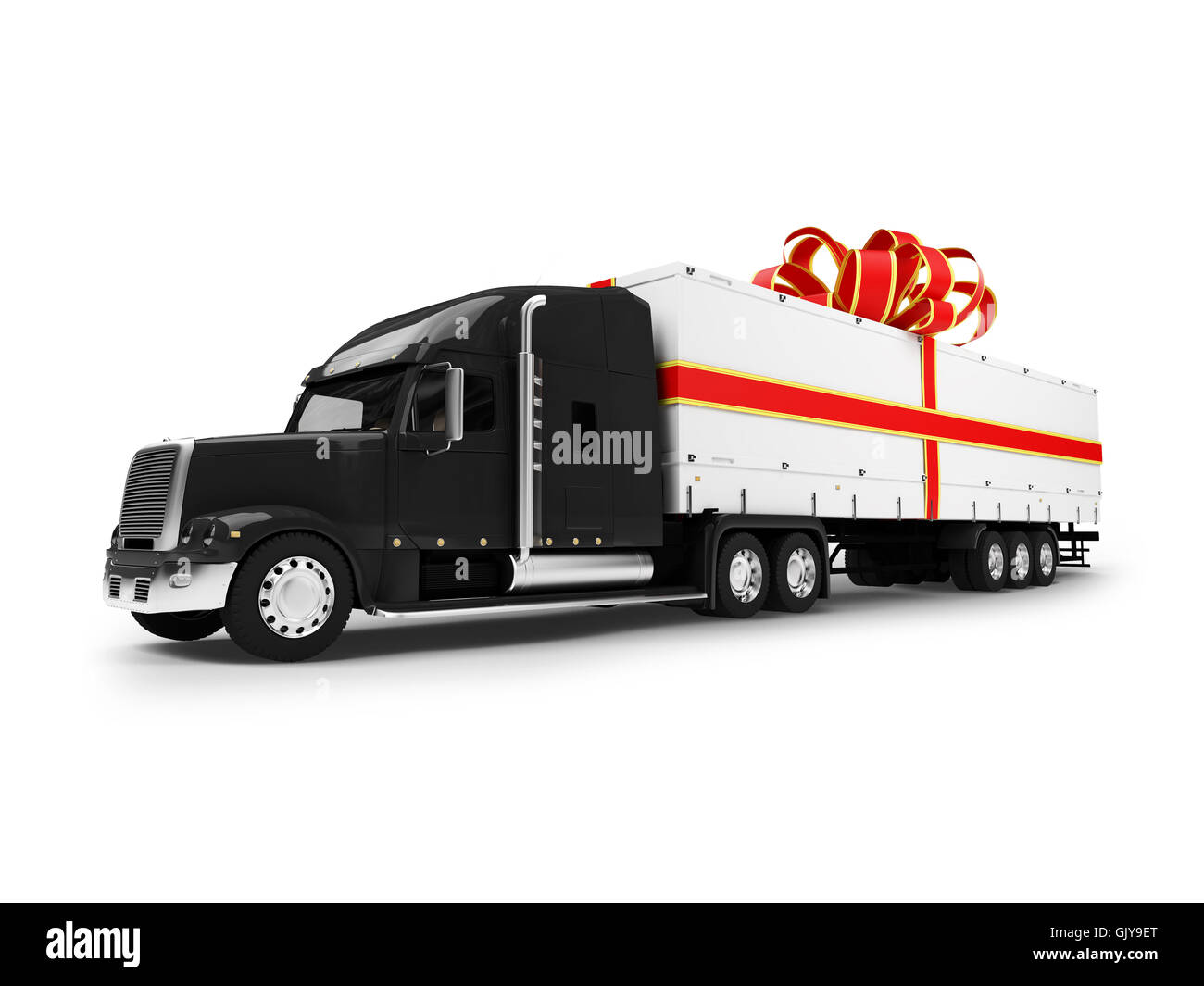 isolierte Transportfahrzeug Stockfoto