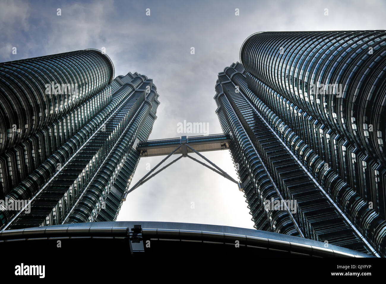 Petronas Twin Towers als Hdr-Bild Stockfoto