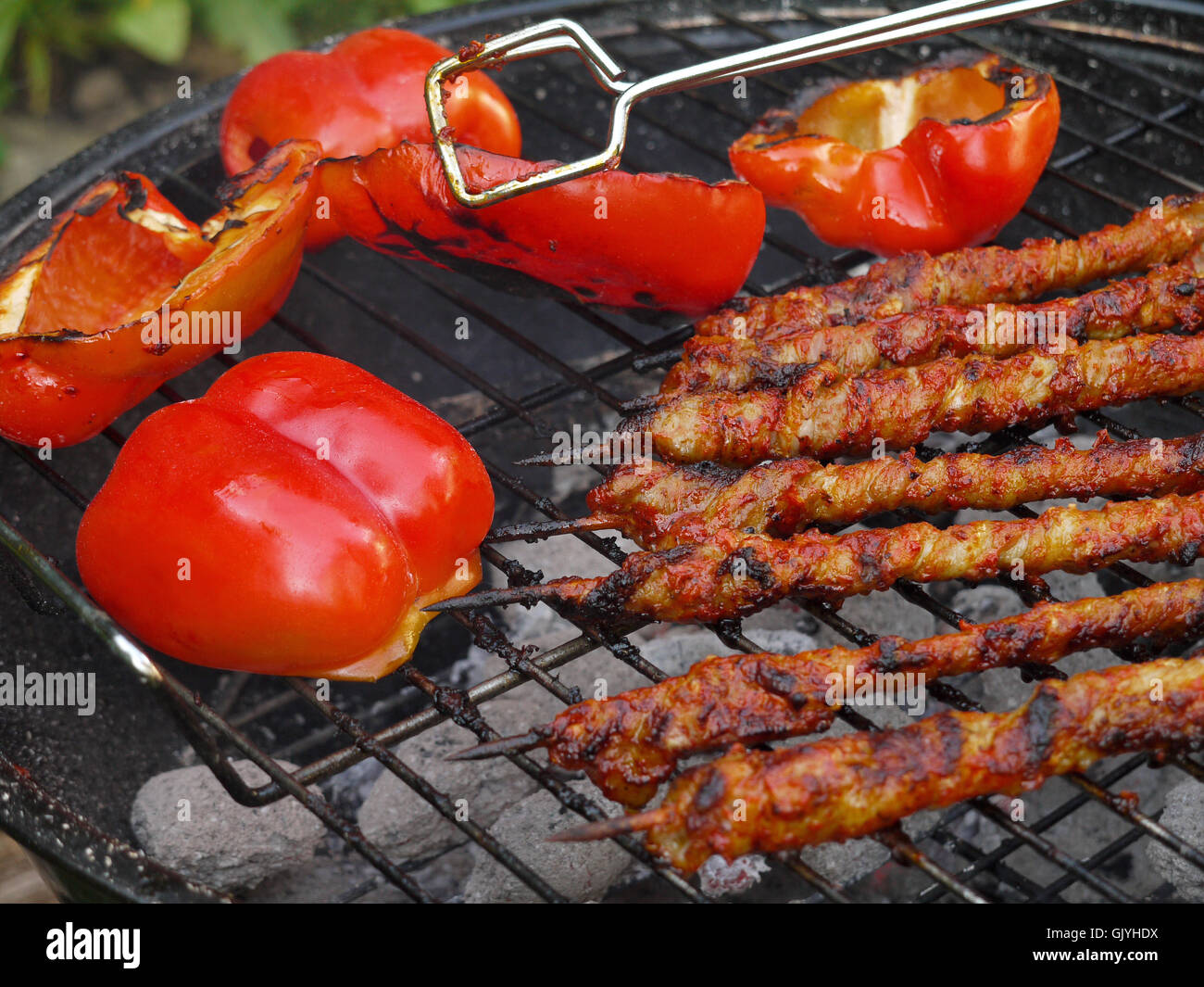 Paprika Paprika grill Stockfoto